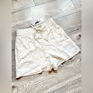 Express High Waisted Linen Shorts